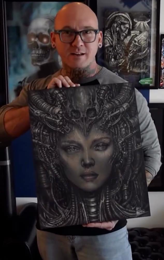Artwork and creative interior details at Inkcredible Tattoo